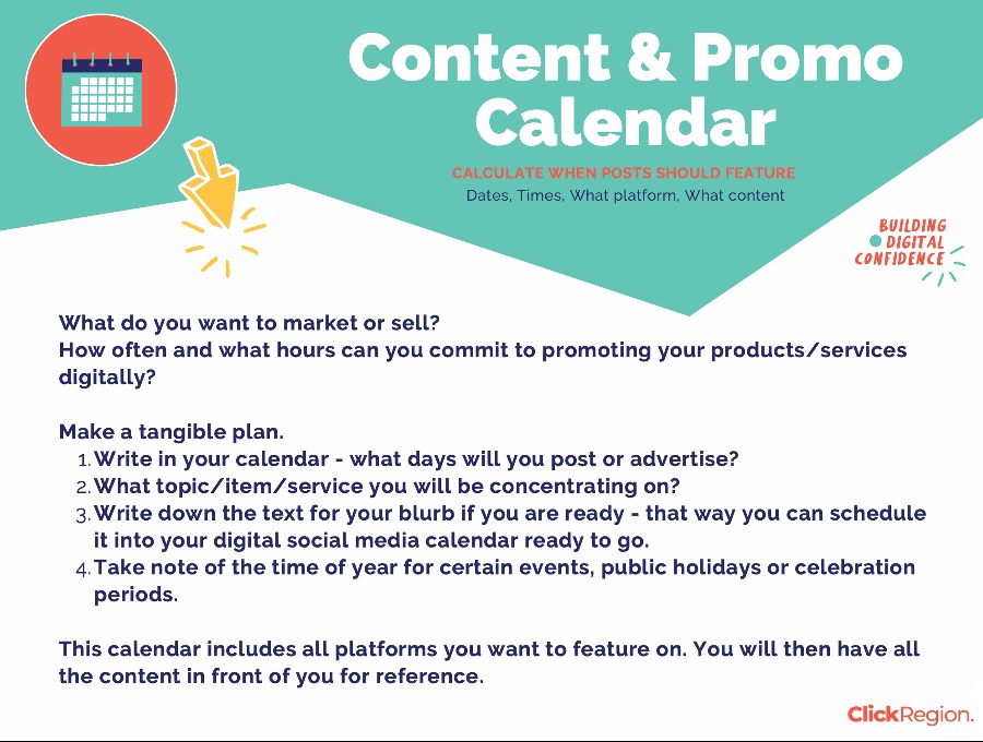 Content and Promo Calendar